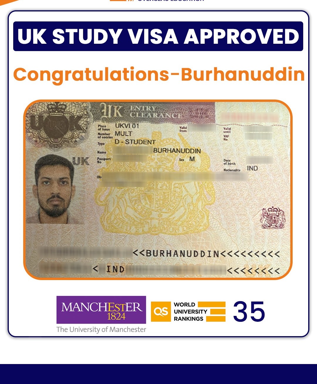 Student Visa Approved - Maruti Overseas