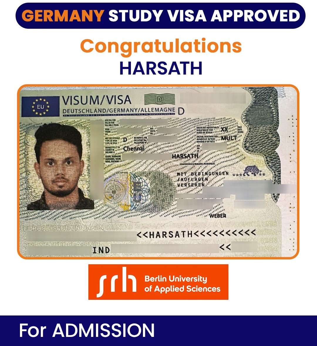 Visa Success Photo - Maruti Overseas