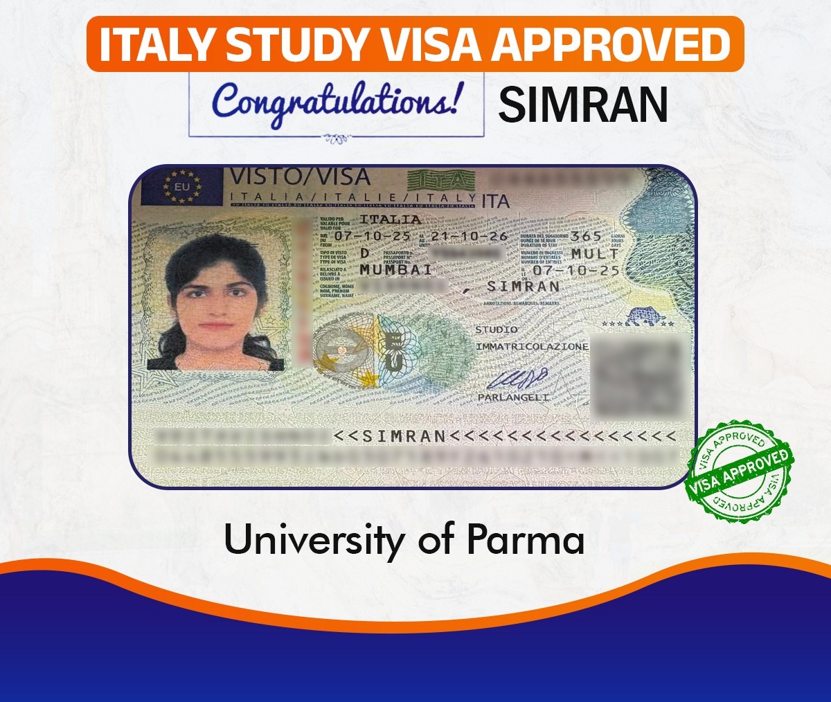 Visa Approved Applicant - Maruti Overseas